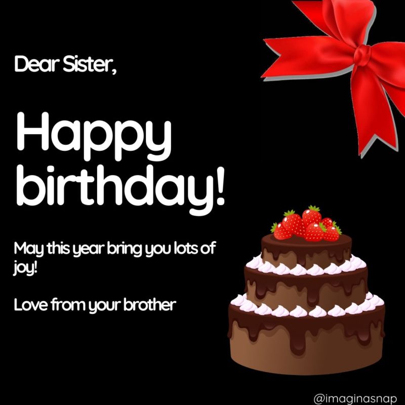 Happy birthday images for sister 11
