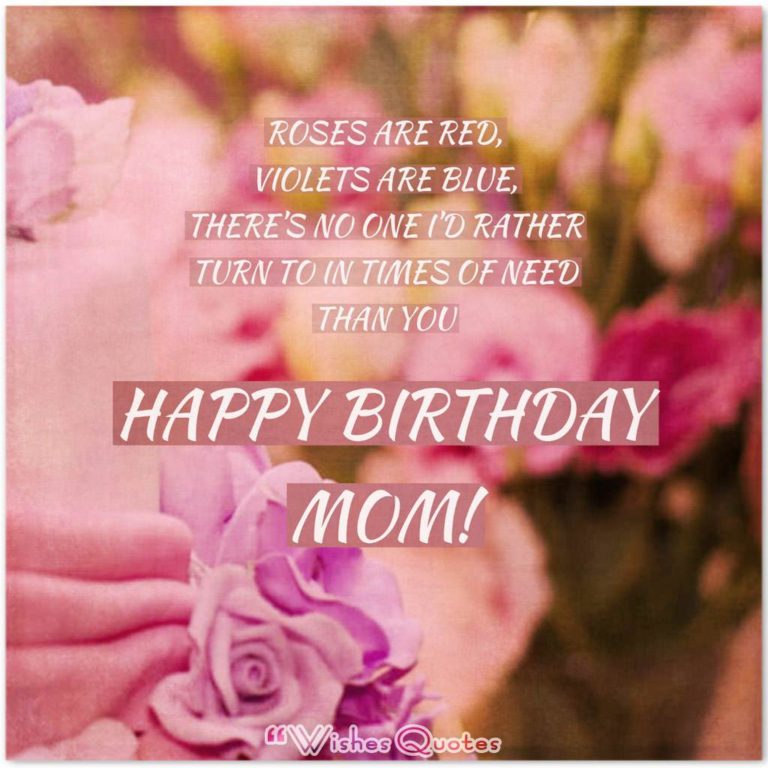 130+ Emotional Birthday Wishes For Mom - Birthday SMS & Wishes ...