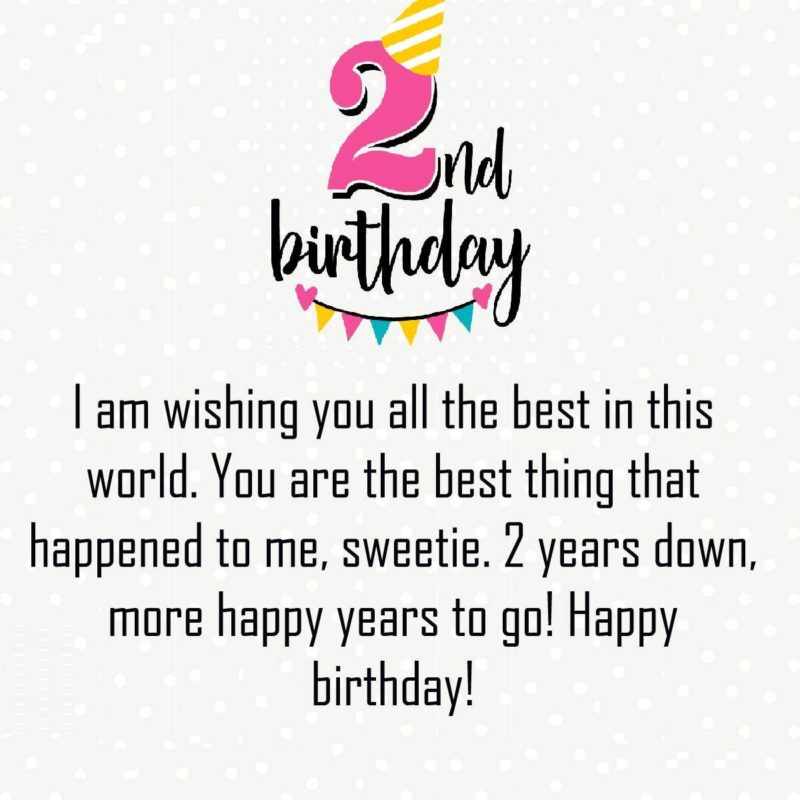 second birthday Wish