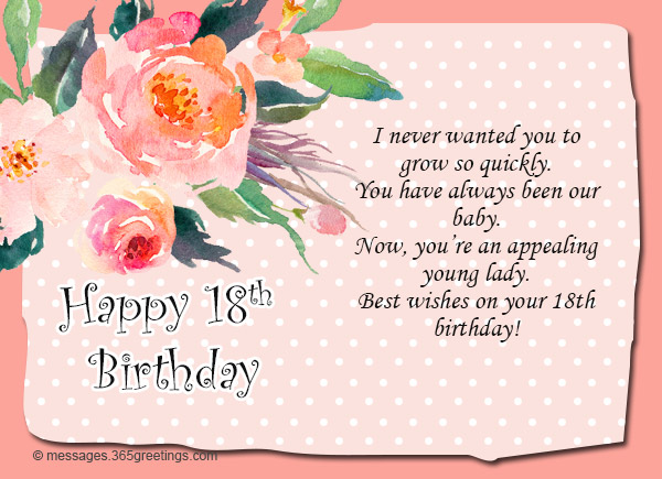 18th Birthday Wishes And Greetings 01