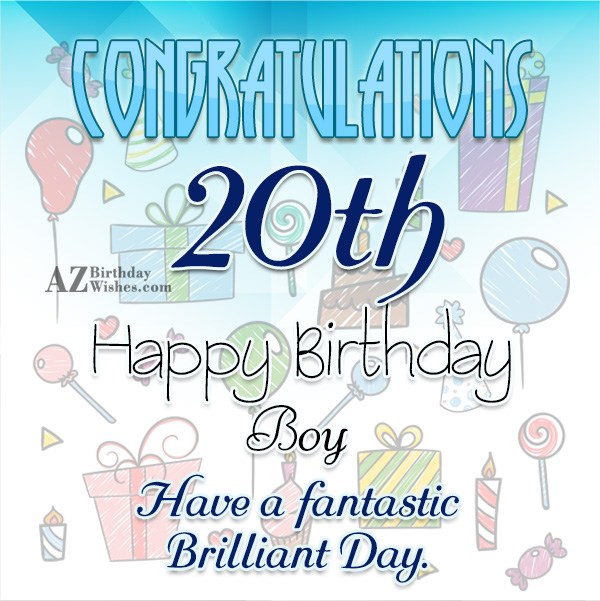 Best 20th Birthday Wishes5