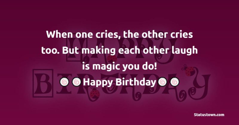Birthday Wishes For Twins 2531