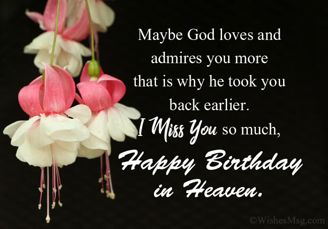 Happy Birthday In Heaven Messages