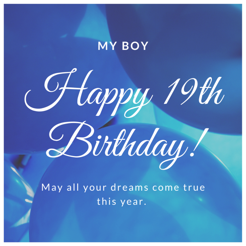 Happy 19 Boy 4