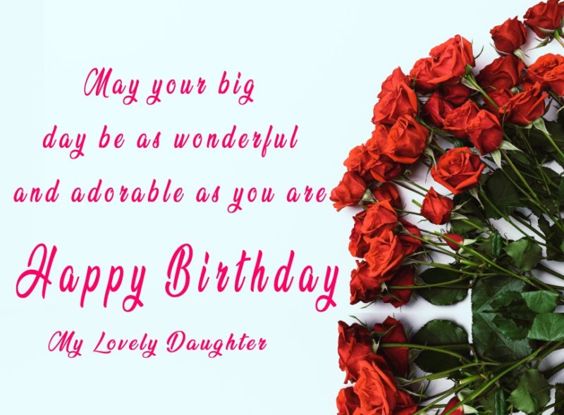 Birthday Wishes For Daughter 5081