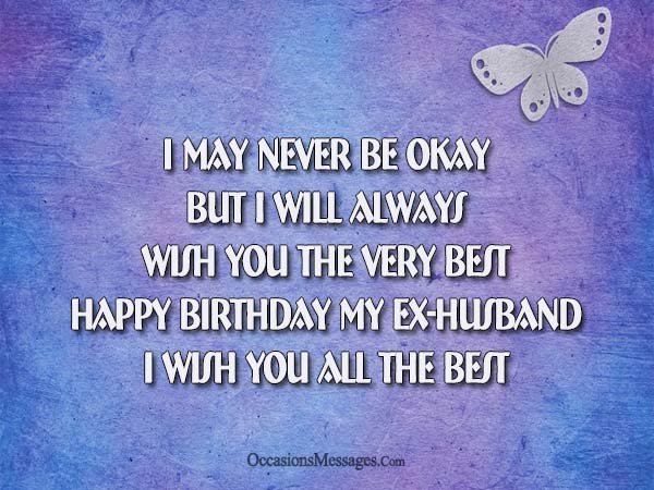 Birthday Messages For Ex Husband