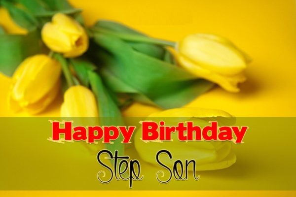Happy Birthday Step Son 600x400