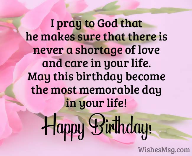 Religious Birthday Wishes Messages