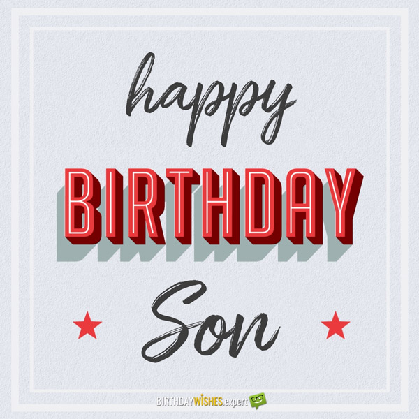 Happy Birthday Son 4